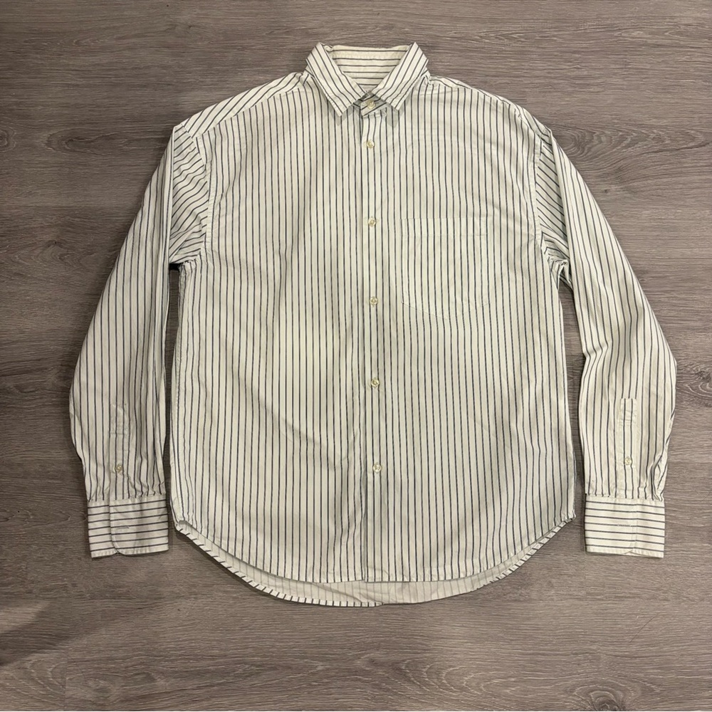 Zara White Striped Shirt